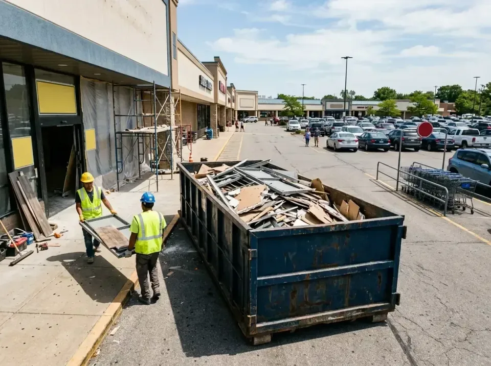 retail-store-renovation-debris-003 — frequently asked questions, Roll-off Dumpster Rentals in Fair Lakes, VA